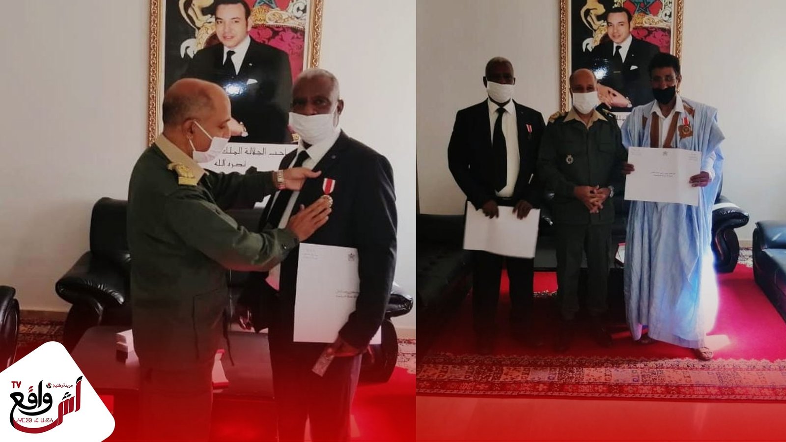 صاحب الجلالة اعزه الله ينعم على رجلي سلطة بالسمارة بوسام الإستحقاق الوطني